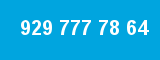929 777 78 64 929 777 78 64